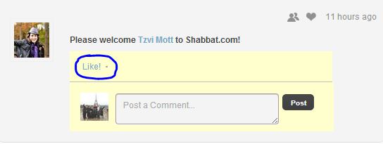 New feature on Shabbat.com! – LIKE!