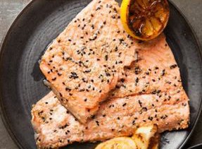Honey Sesame Side Of Salmon By Jamie Geller from JoyofKosher.com