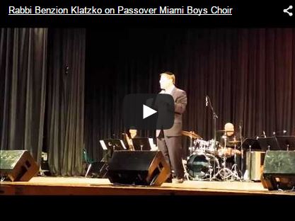 Inspiration at the Miami Boys Choir on Passover