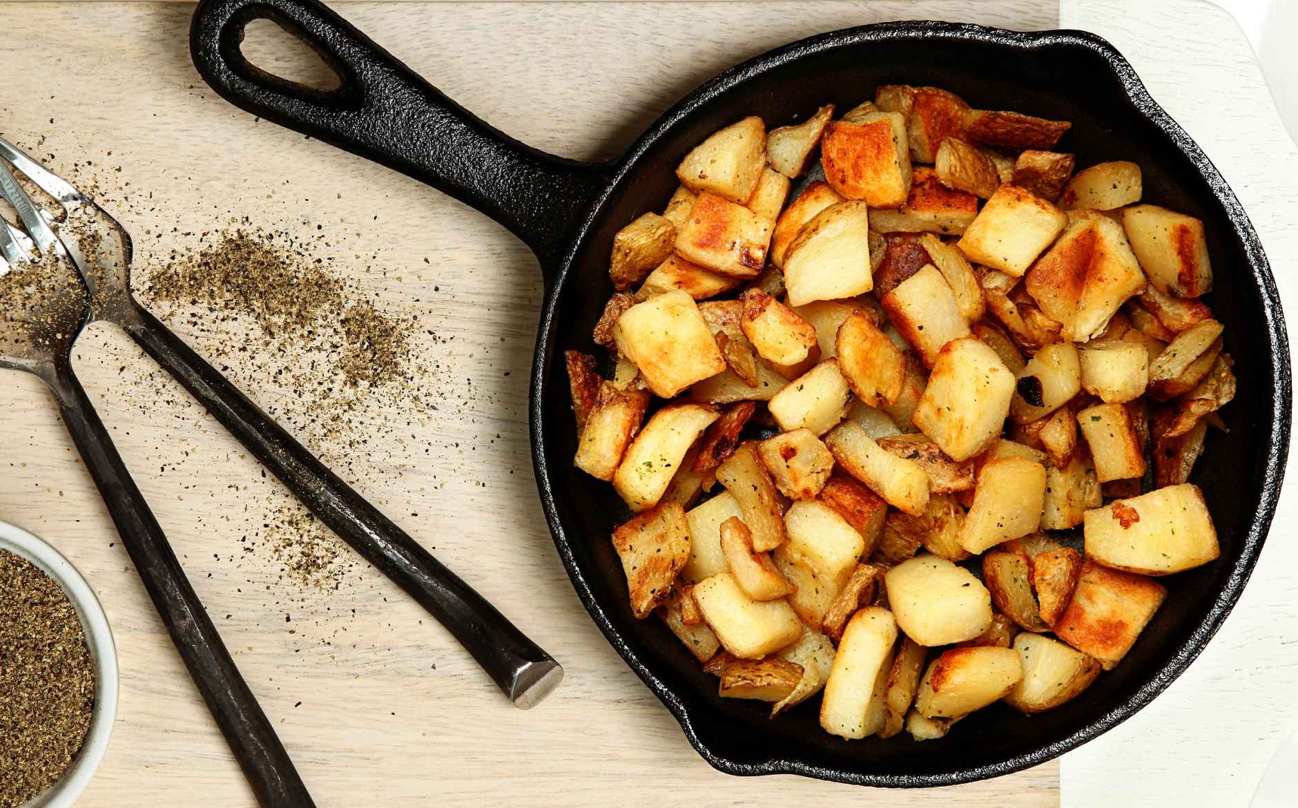 Skillet Potatoes by Jamie Geller from JoyofKosher.com!