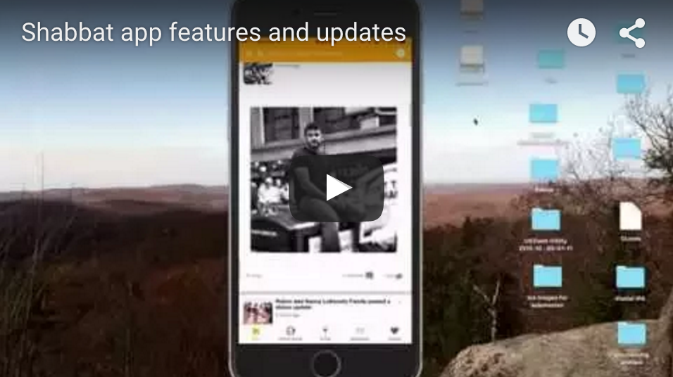 Shabbat app features and updates