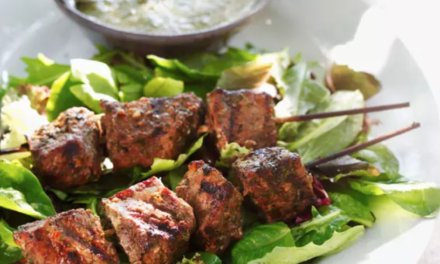 Grilled Chimichurri Beef Kabobs By Jamie Geller
