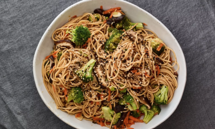 JoyOfKosher’s Quick Shiitake Lo Mein by Jamie Geller